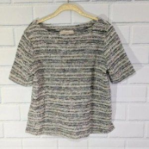 LOFT Textured Knit Boxy Top